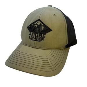 Richardson 312 Adobe Lumber Napa Mens Hat Snapback Baseball Cap Black Green